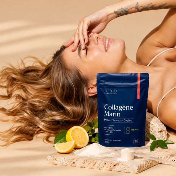 Collagène marin au citron, beauté naturelle